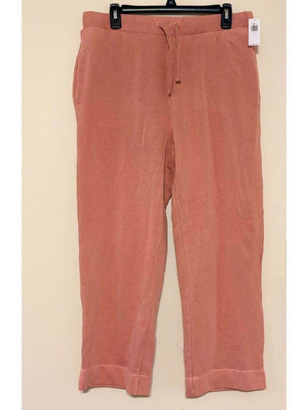 New NWT Old Navy Pink Coral Drawstring 4-Pocket Soft Ankle Joggers Size Medium